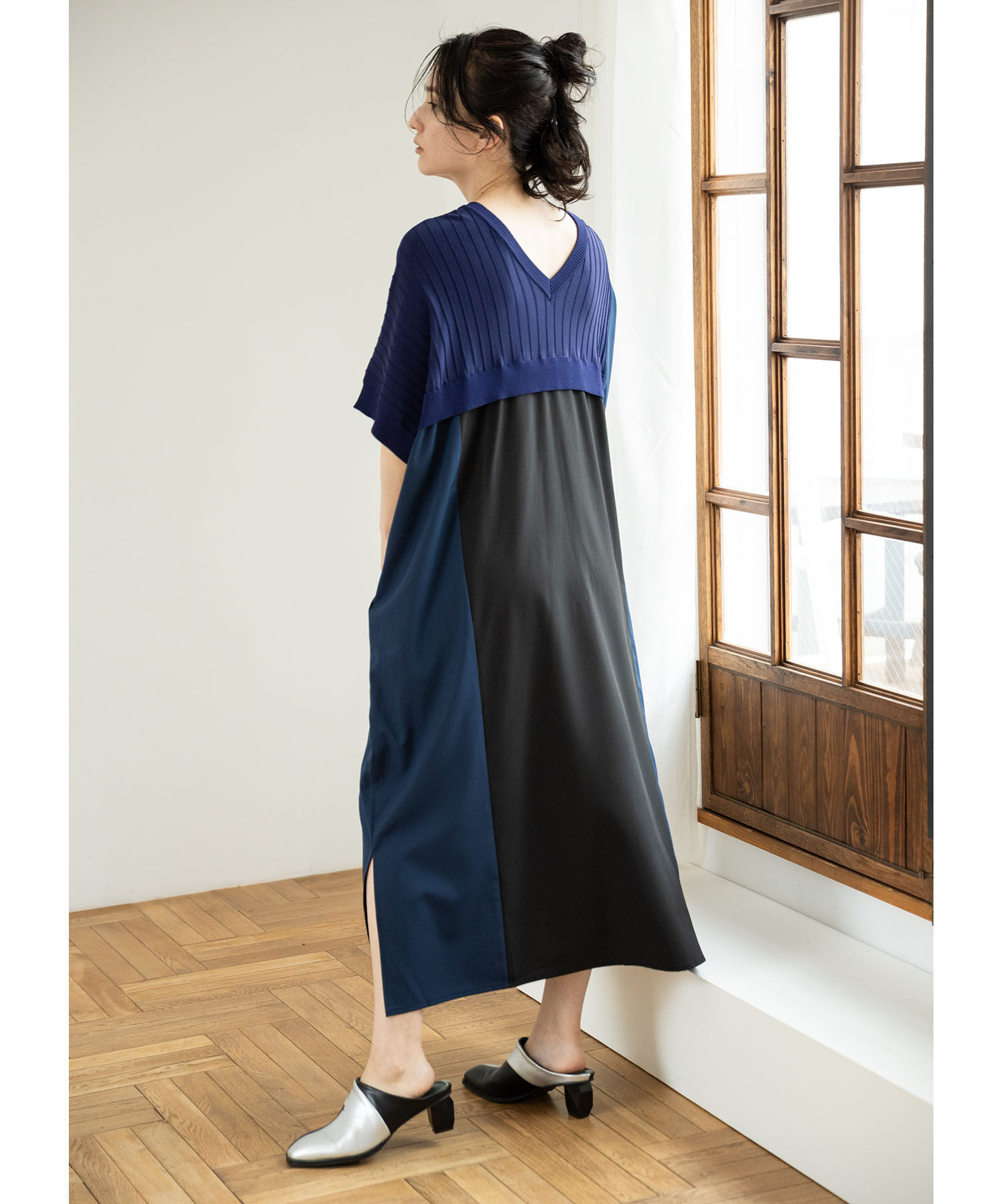  「バイカラークロスサンダル」|サンダル|