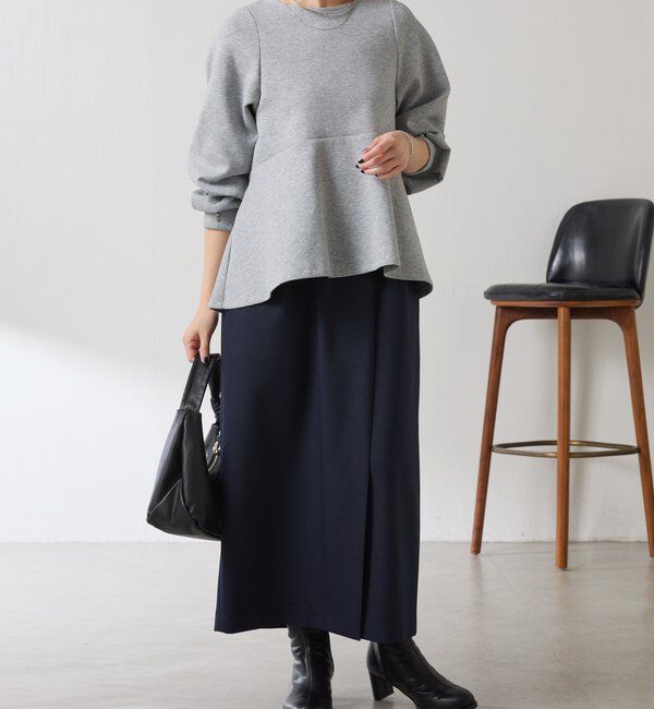  「袖ビジューペプラムカットソー」|Tシャツ・カットソー|