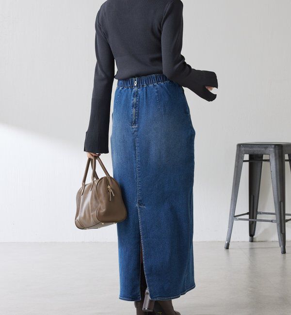  「リブ切替Vネックニット」|ニット・セーター|