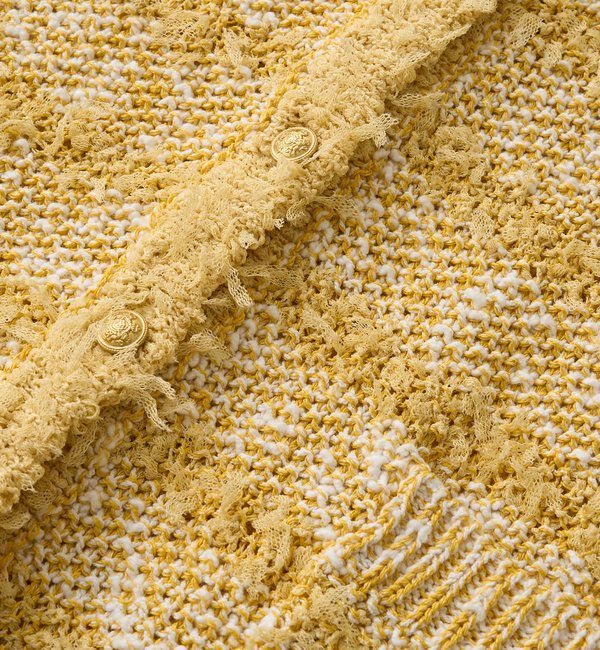  「予約【上品見え】ツイードショートカーディガン」|カーディガン|