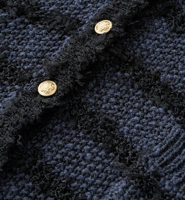  「予約【上品見え】ツイードショートカーディガン」|カーディガン|