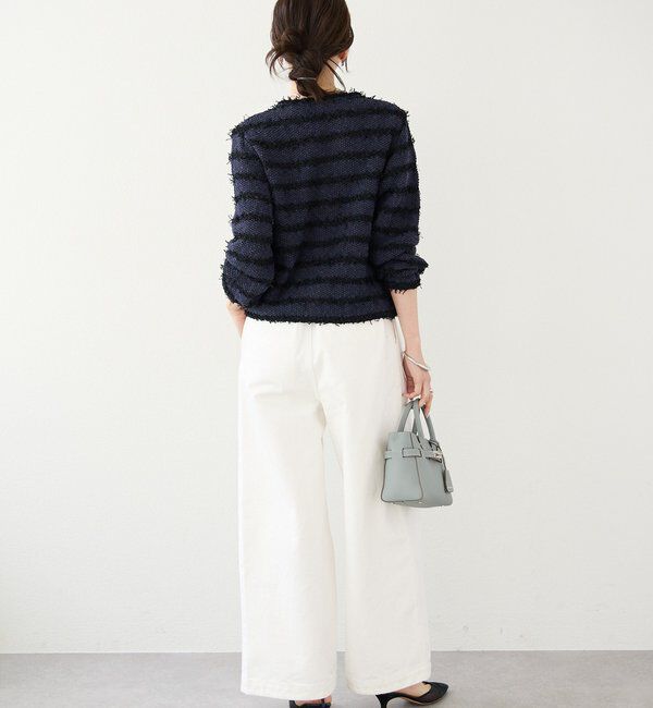  「予約【上品見え】ツイードショートカーディガン」|カーディガン|