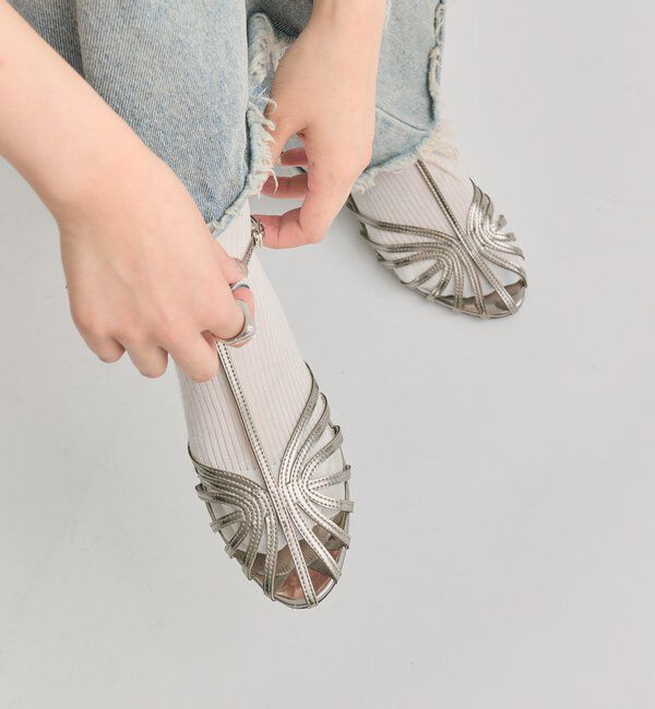  「シャイニーミュール」|パンプス|