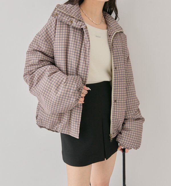  「中綿チェックダウン」|ダウン|