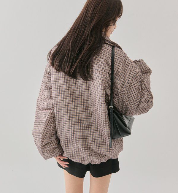  「中綿チェックダウン」|ダウン|