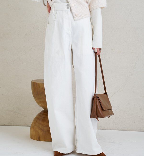  「スタッズデニム」|デニム|オフホワイト