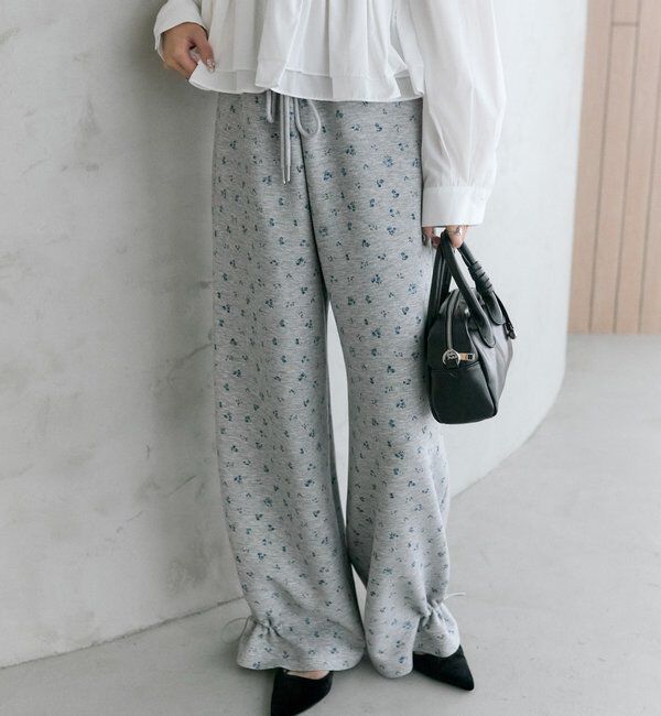  「裾ドロストスウェットパンツ」|チノ|