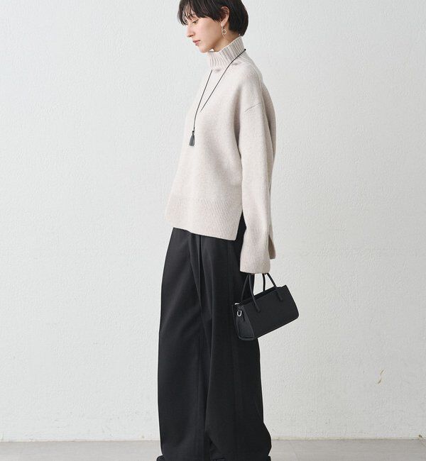  「ウール100タートルニット」|ニット・セーター|