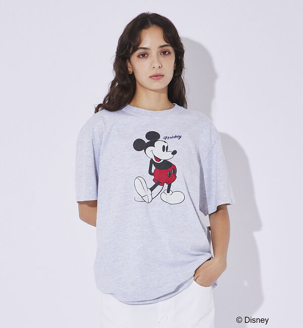 ABAHOUSE「【GOOD ROCK SPEED / グッドロックスピード】Disney/ Mi」|Tシャツ・カットソー|ライトグレー