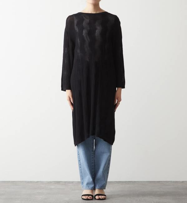 Liesse「透かし編みニットチュニック」|ニット・セーター|