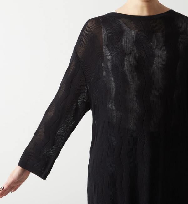 Liesse「透かし編みニットチュニック」|ニット・セーター|