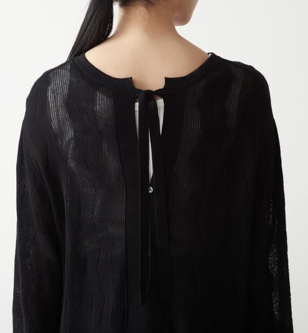 Liesse「透かし編みニットチュニック」|ニット・セーター|