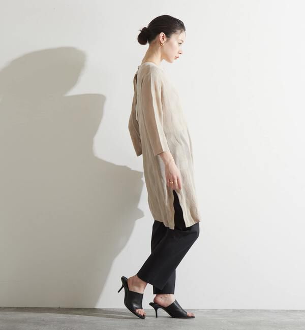 Liesse「透かし編みニットチュニック」|ニット・セーター|