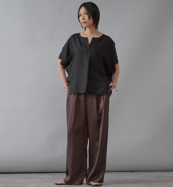 Liesse「ワイドレッグタックパンツ」|その他|