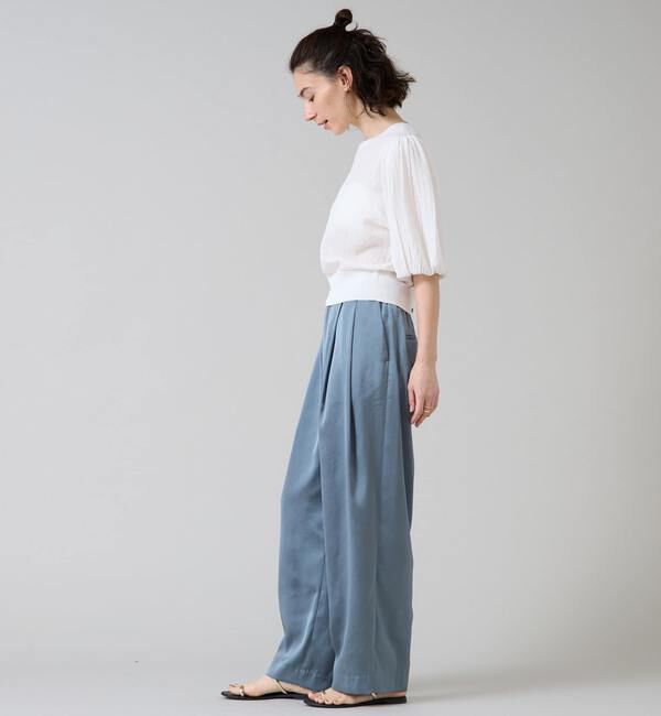 Liesse「ワイドレッグタックパンツ」|その他|