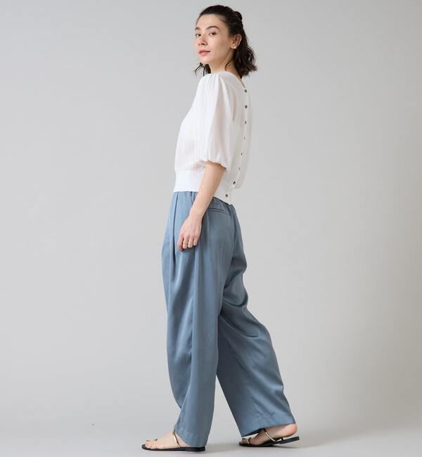 Liesse「ワイドレッグタックパンツ」|その他|