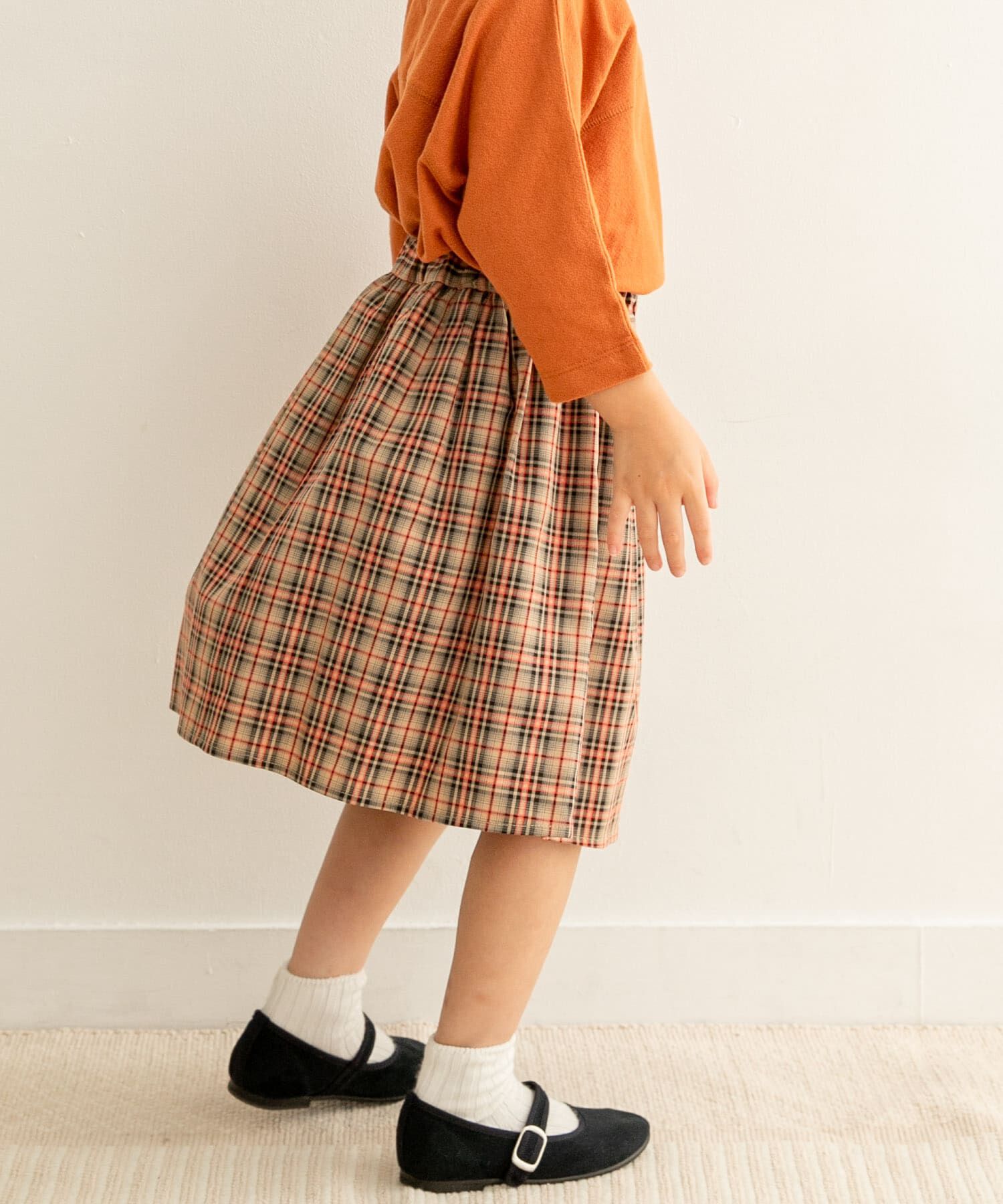 URBAN RESEARCH DOORS「チェックギャザースカート(KIDS)」|その他|