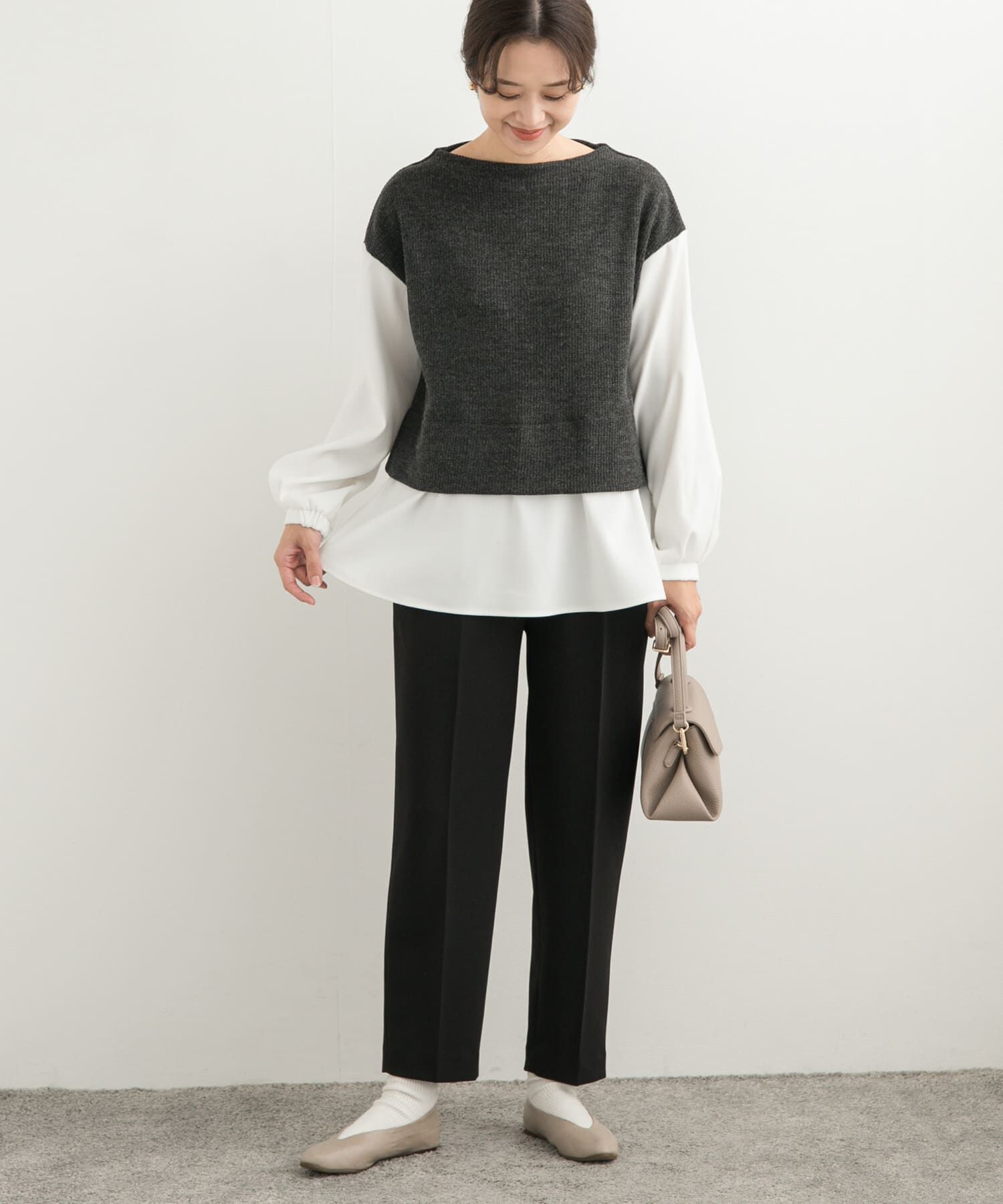 URBAN RESEARCH DOORS「カットジョーゼットテーパードパンツ」|その他|