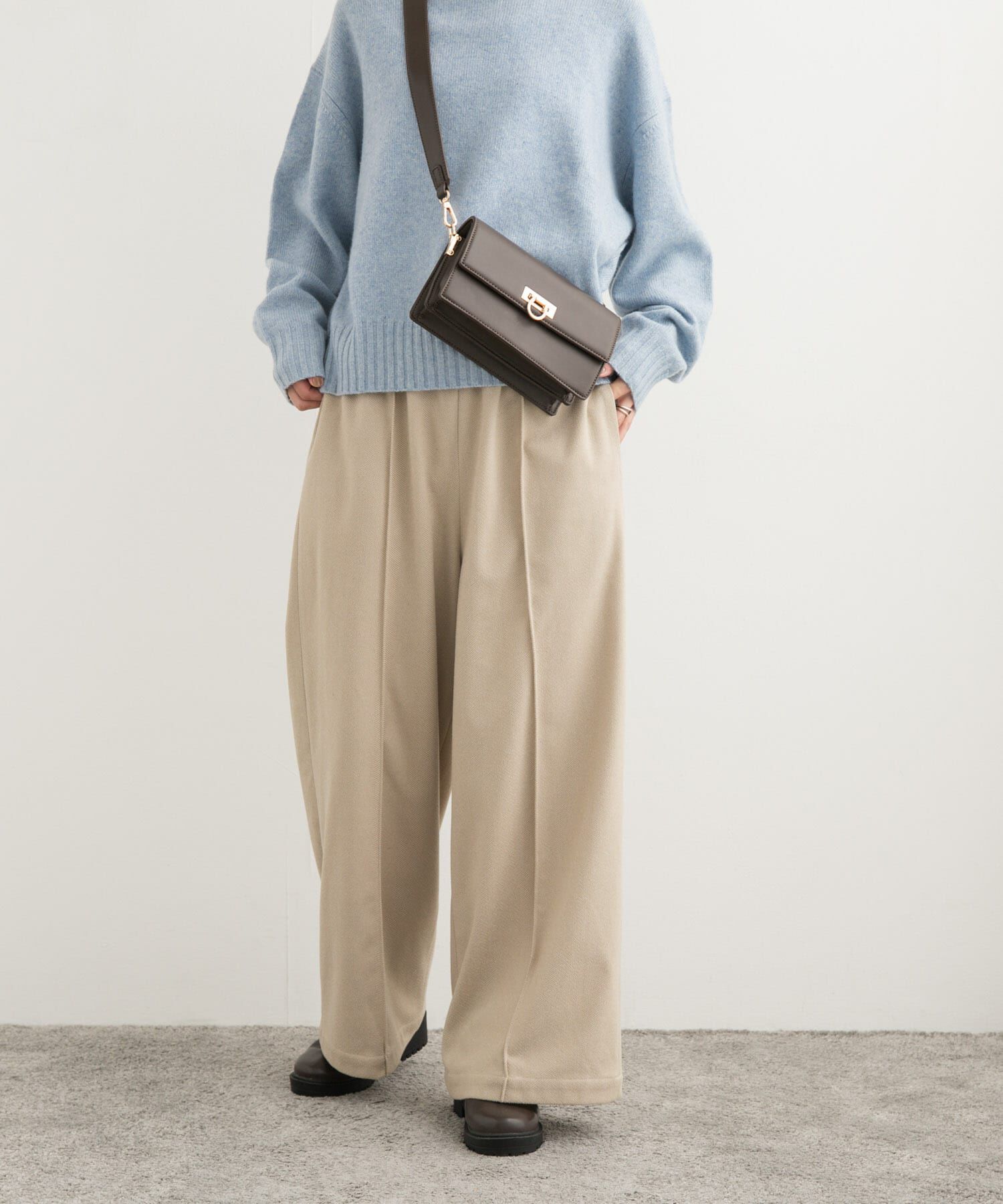 URBAN RESEARCH DOORS「ヘリンボーンピンタックイージーパンツ」|その他|