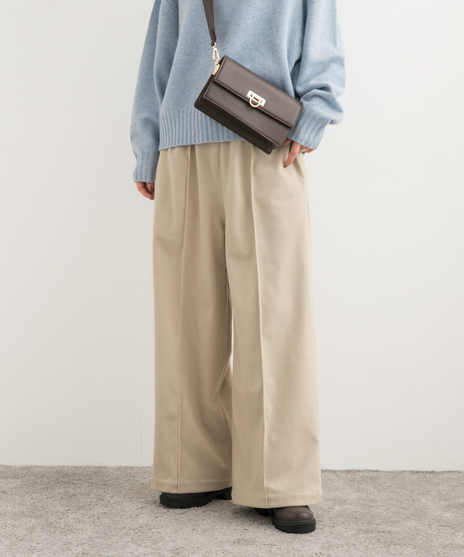 URBAN RESEARCH DOORS「ヘリンボーンピンタックイージーパンツ」|その他|