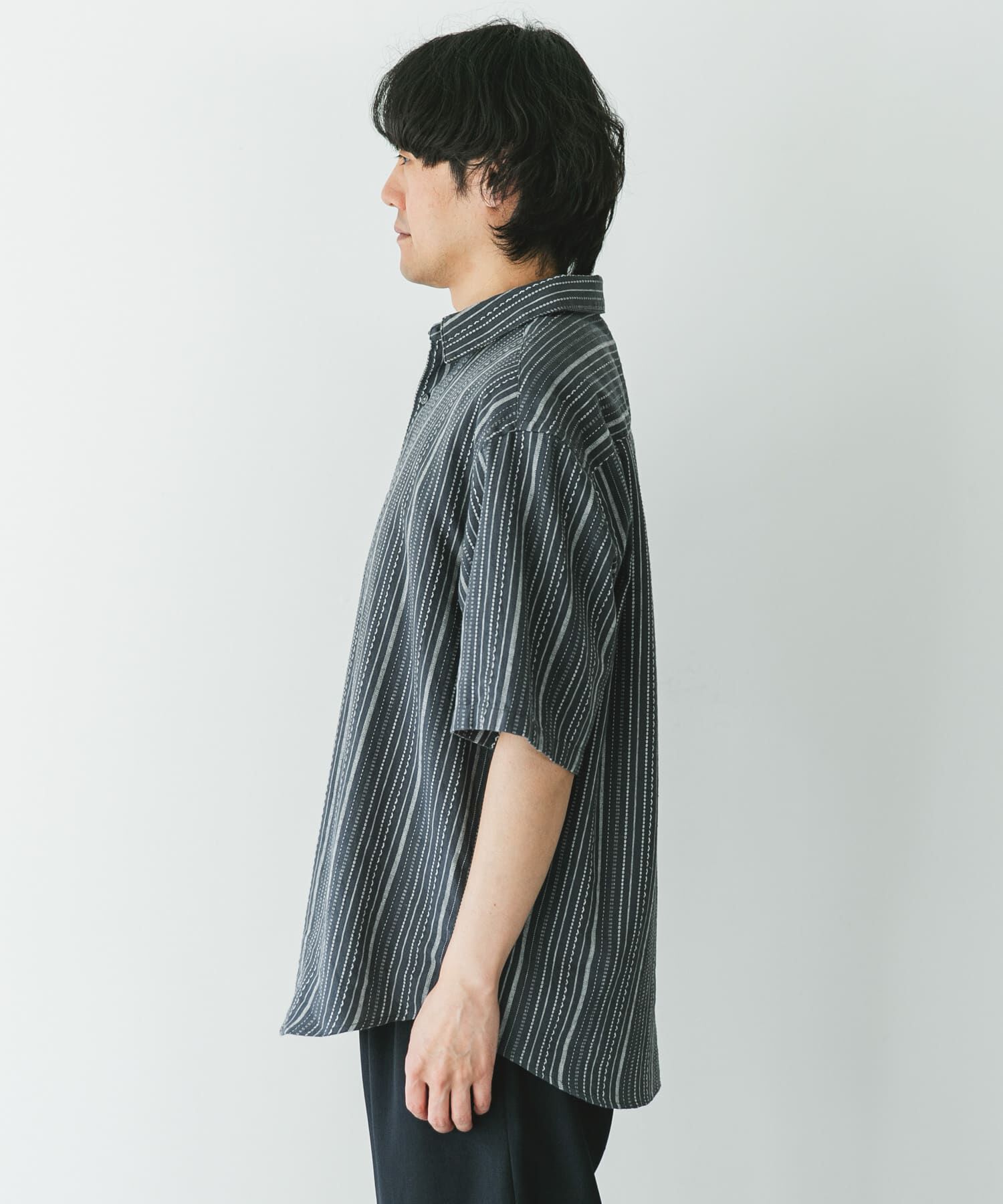 URBAN RESEARCH DOORS「ヘンプコットン レギュラーカラーシャツ」|シャツ・ブラウス|