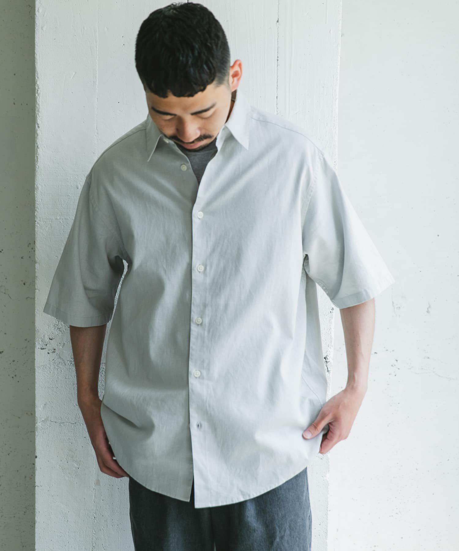 URBAN RESEARCH DOORS「ヘンプコットン レギュラーカラーシャツ」|シャツ・ブラウス|