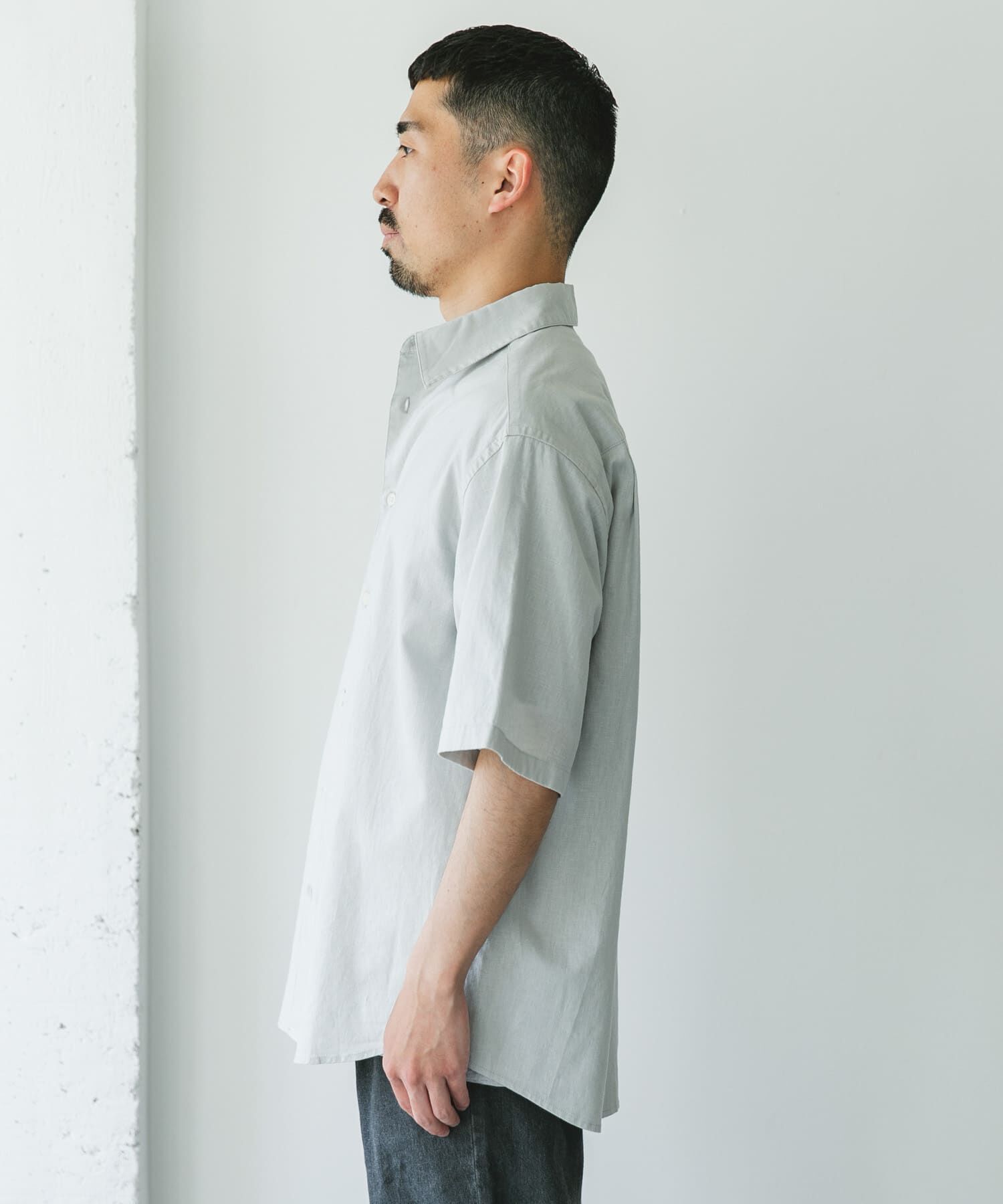 URBAN RESEARCH DOORS「ヘンプコットン レギュラーカラーシャツ」|シャツ・ブラウス|