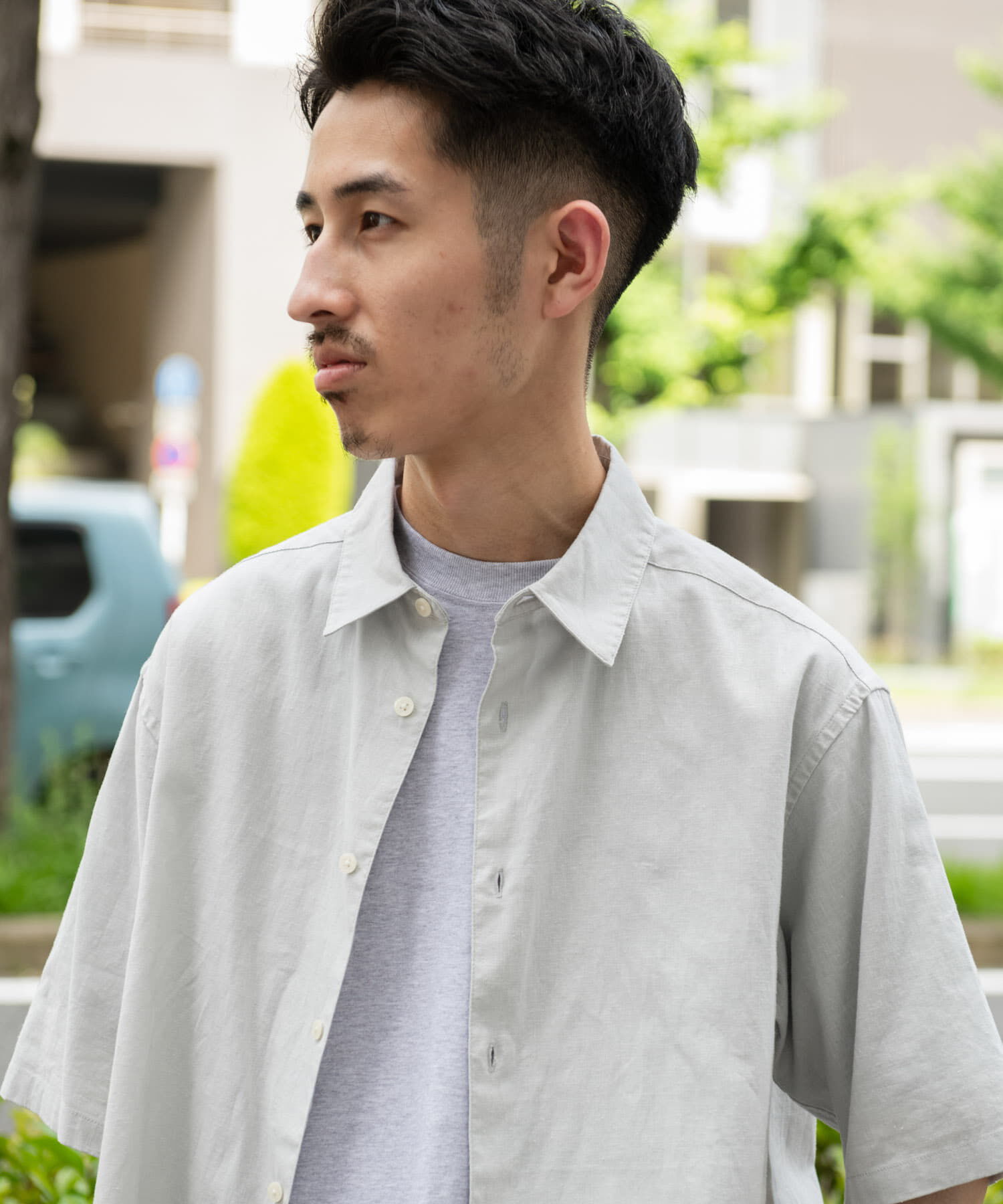 URBAN RESEARCH DOORS「ヘンプコットン レギュラーカラーシャツ」|シャツ・ブラウス|