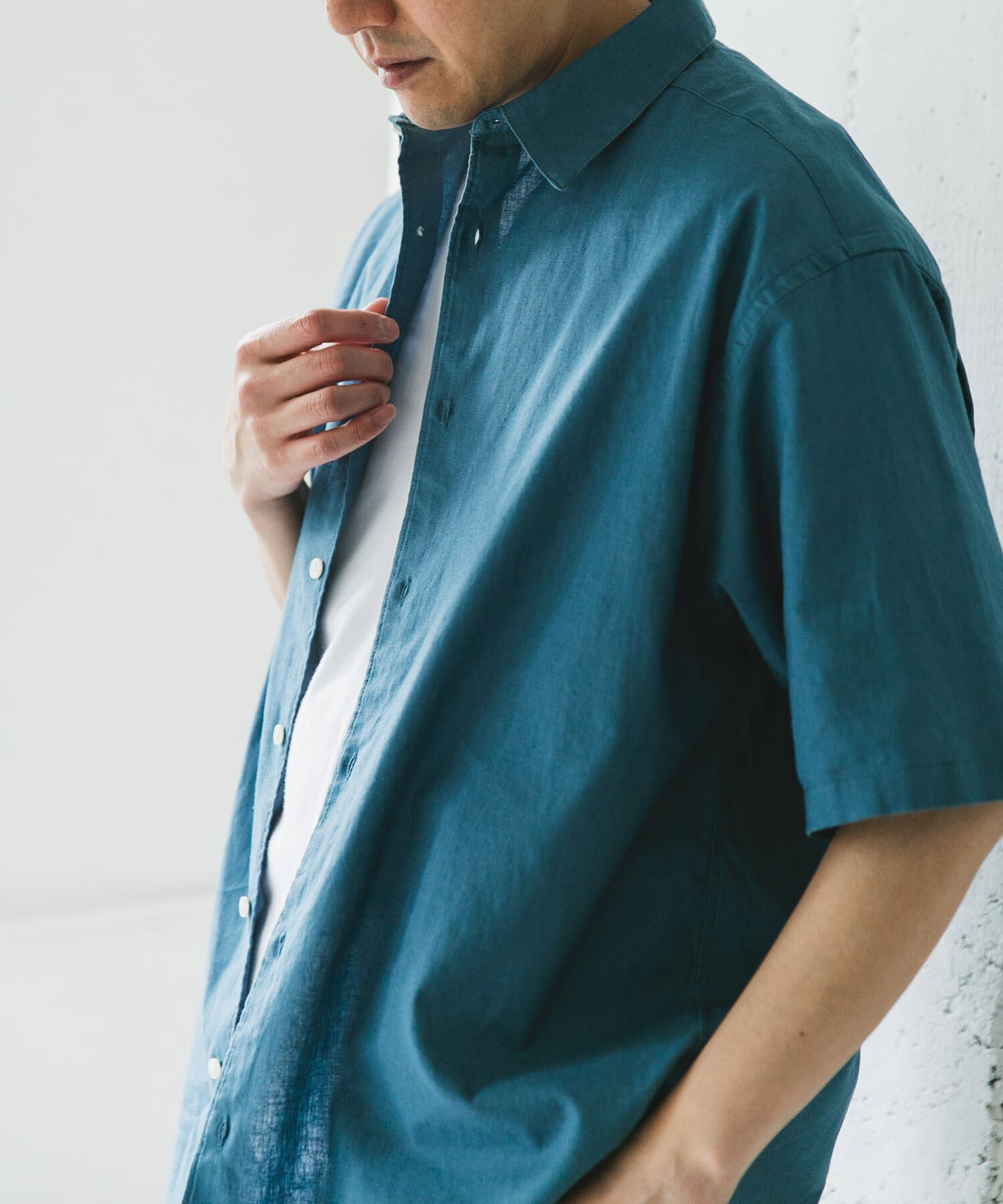 URBAN RESEARCH DOORS「ヘンプコットン レギュラーカラーシャツ」|シャツ・ブラウス|