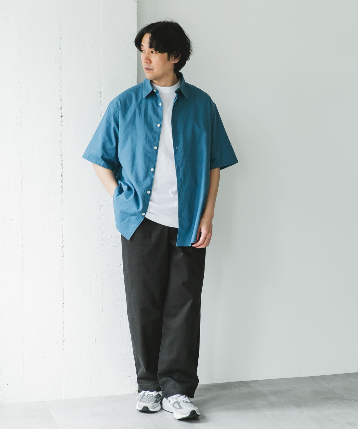 URBAN RESEARCH DOORS「ヘンプコットン レギュラーカラーシャツ」|シャツ・ブラウス|