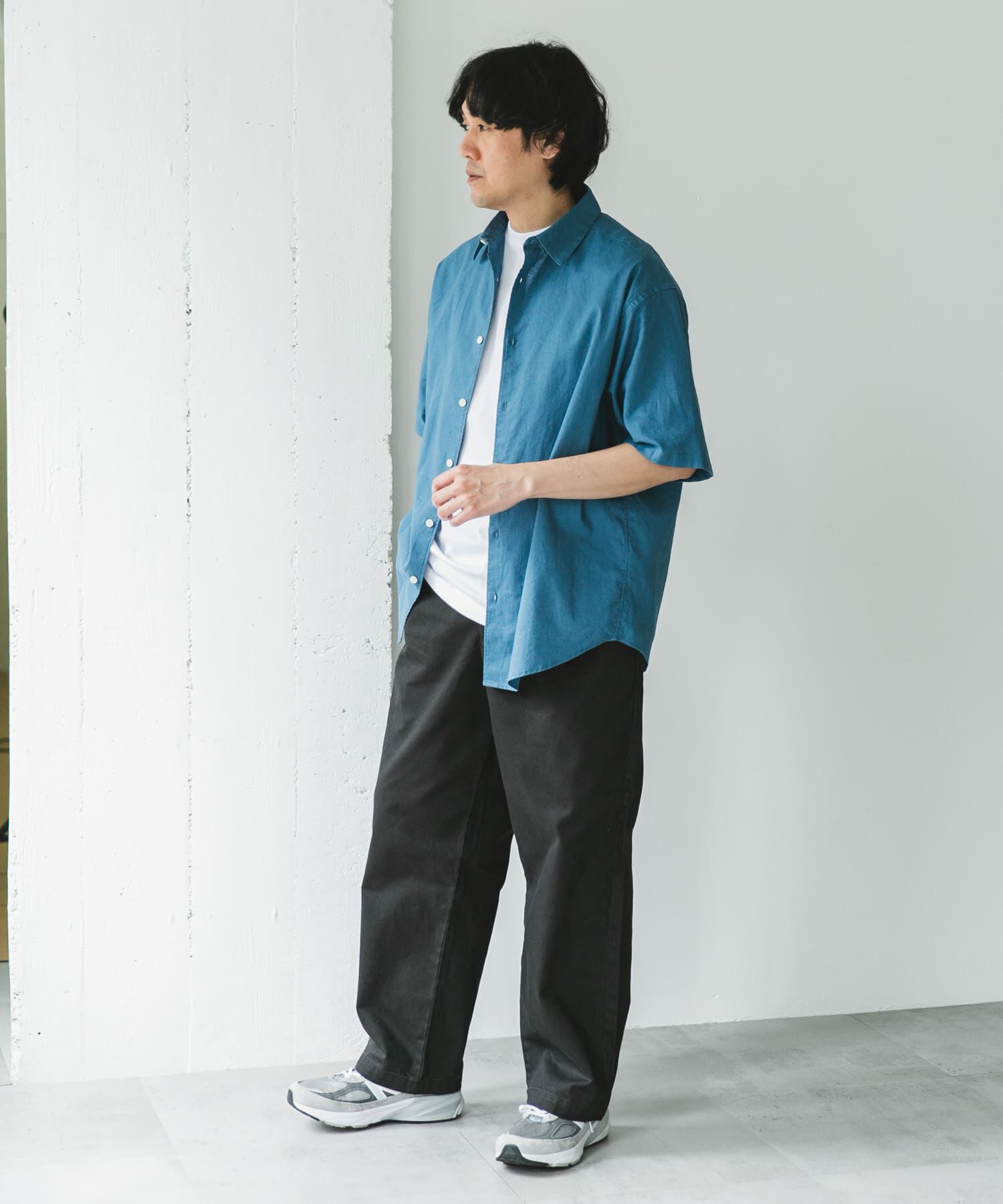 URBAN RESEARCH DOORS「ヘンプコットン レギュラーカラーシャツ」|シャツ・ブラウス|