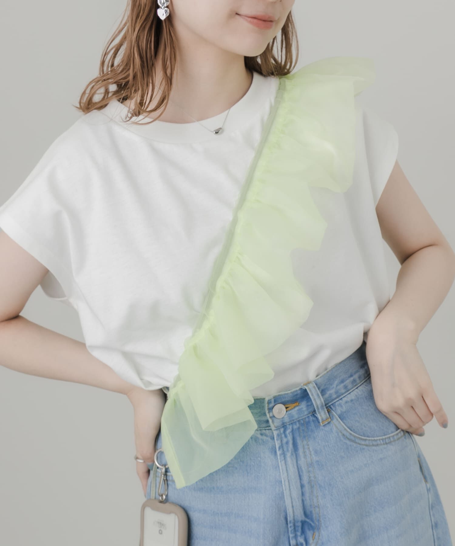 SMELLY「オーガンジースマホショルダー」|モバイルケース|