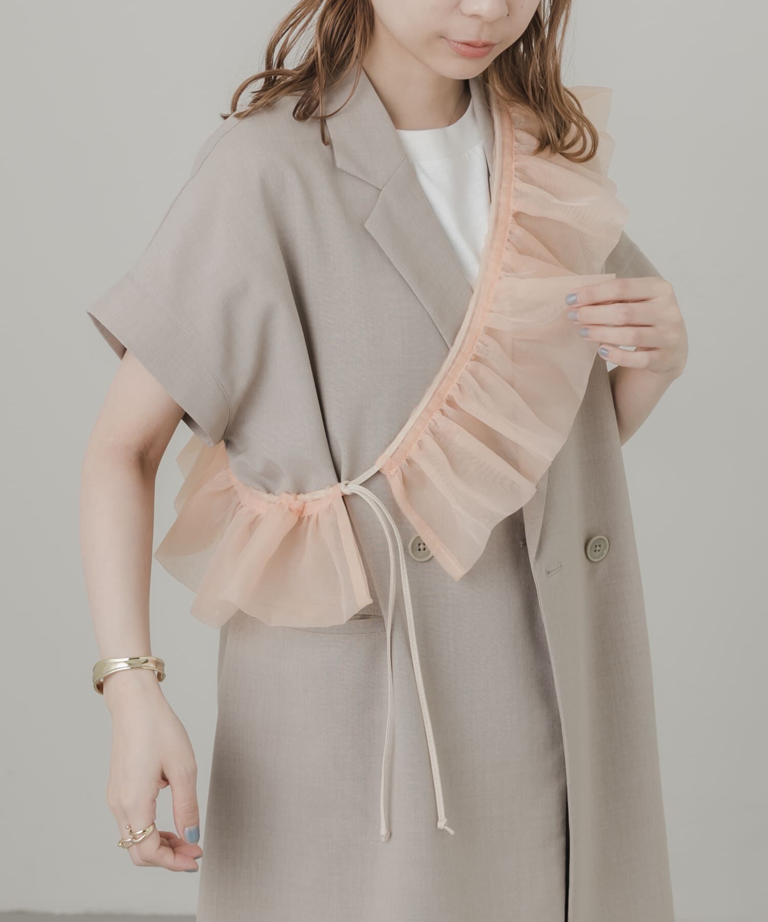 SMELLY「オーガンジースマホショルダー」|モバイルケース|