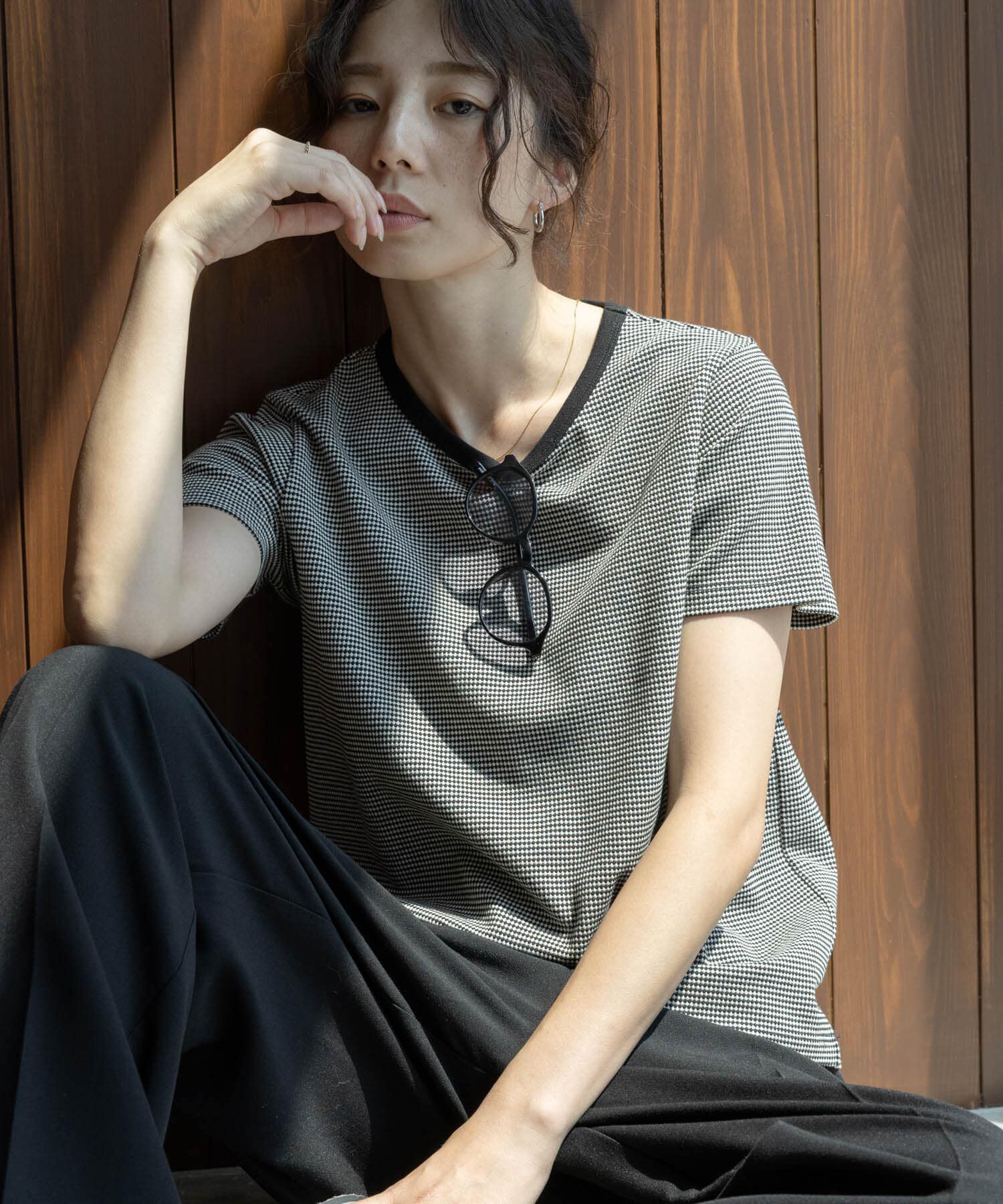Sonny Label 「JQベーシックコンパクトTシャツ」|Tシャツ・カットソー|
