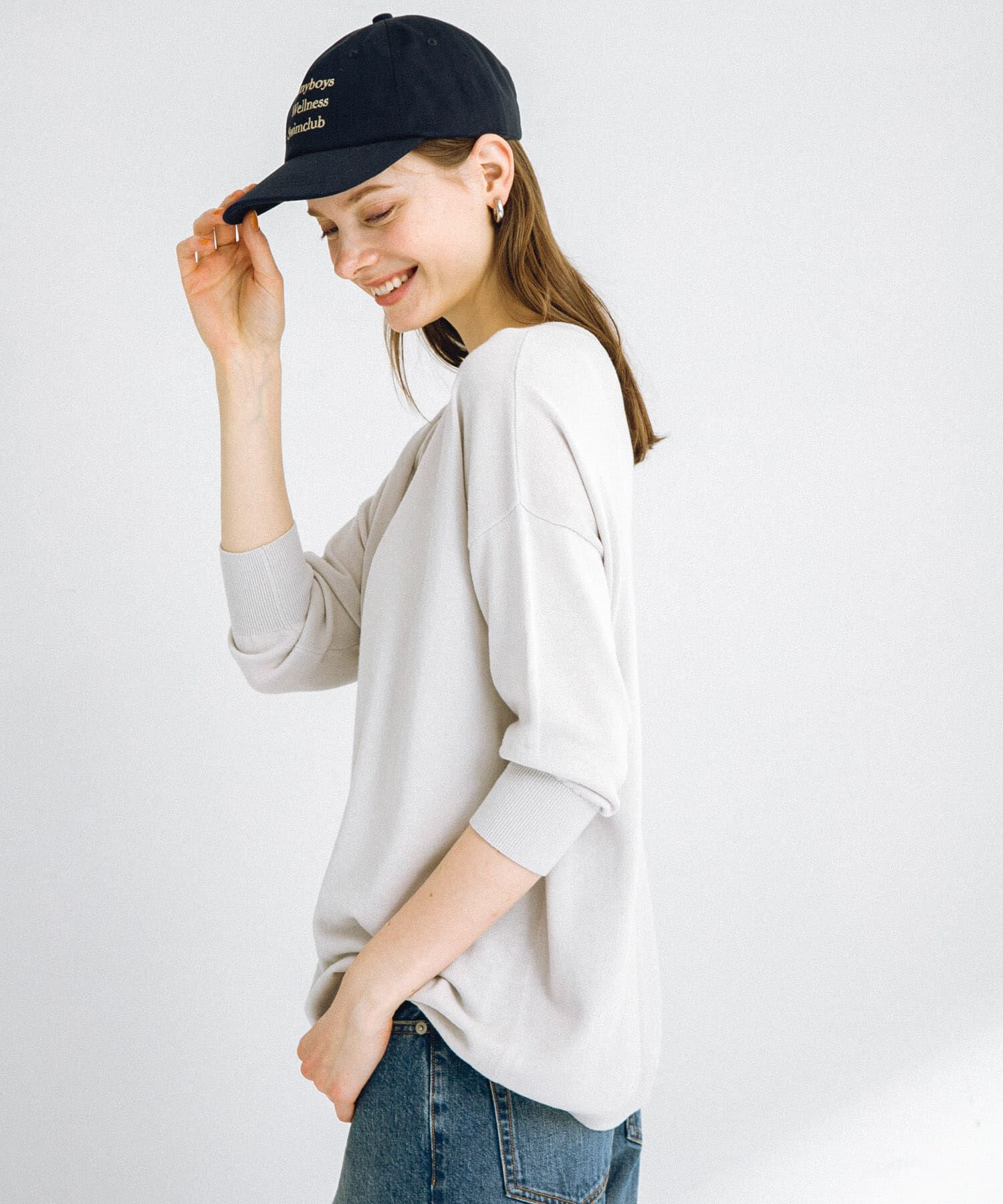 Sonny Label 「『接触冷感』クールミストワイドニットプルオーバー」|ニット・セーター|ライトグレー