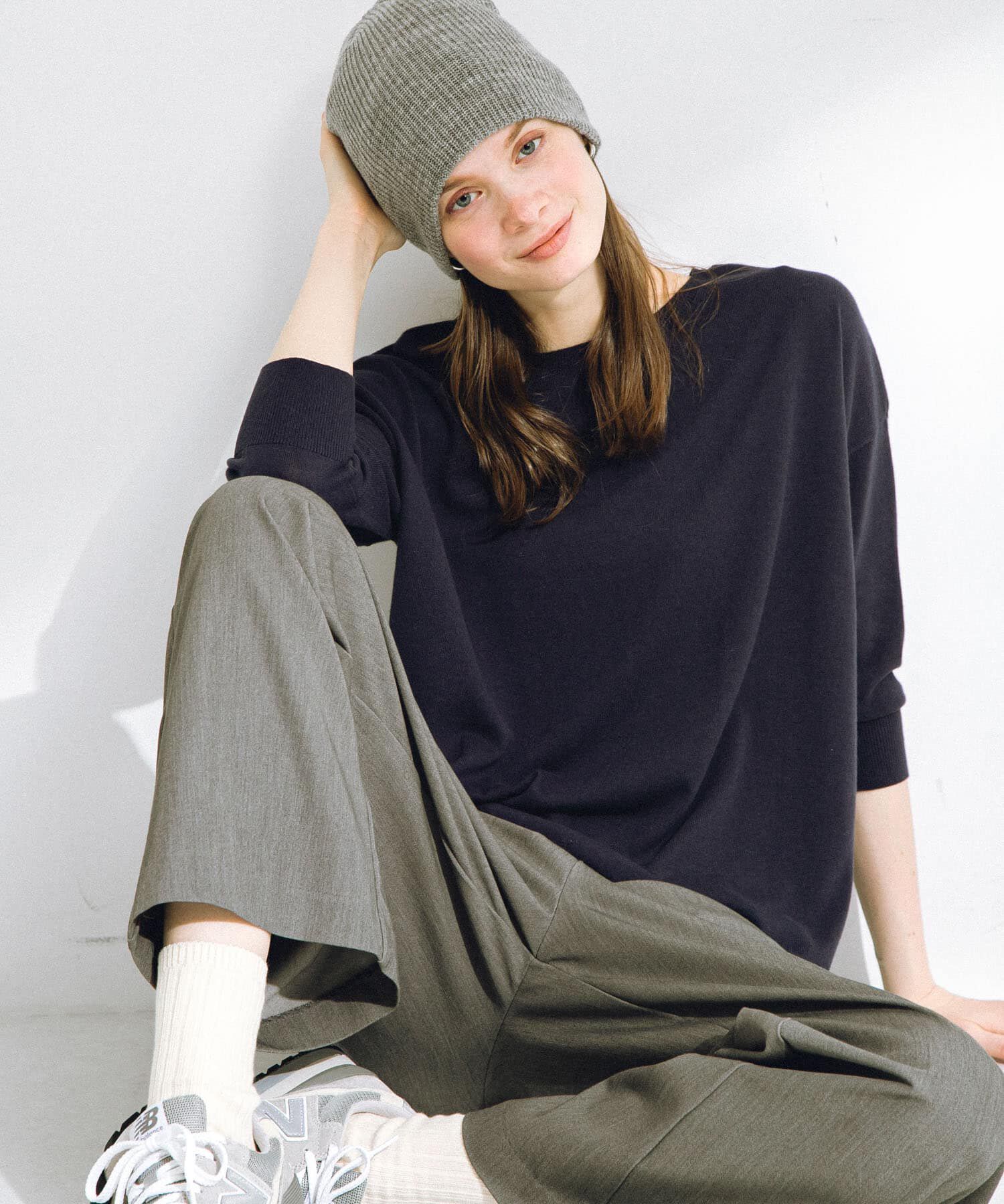 Sonny Label 「『接触冷感』クールミストワイドニットプルオーバー」|ニット・セーター|