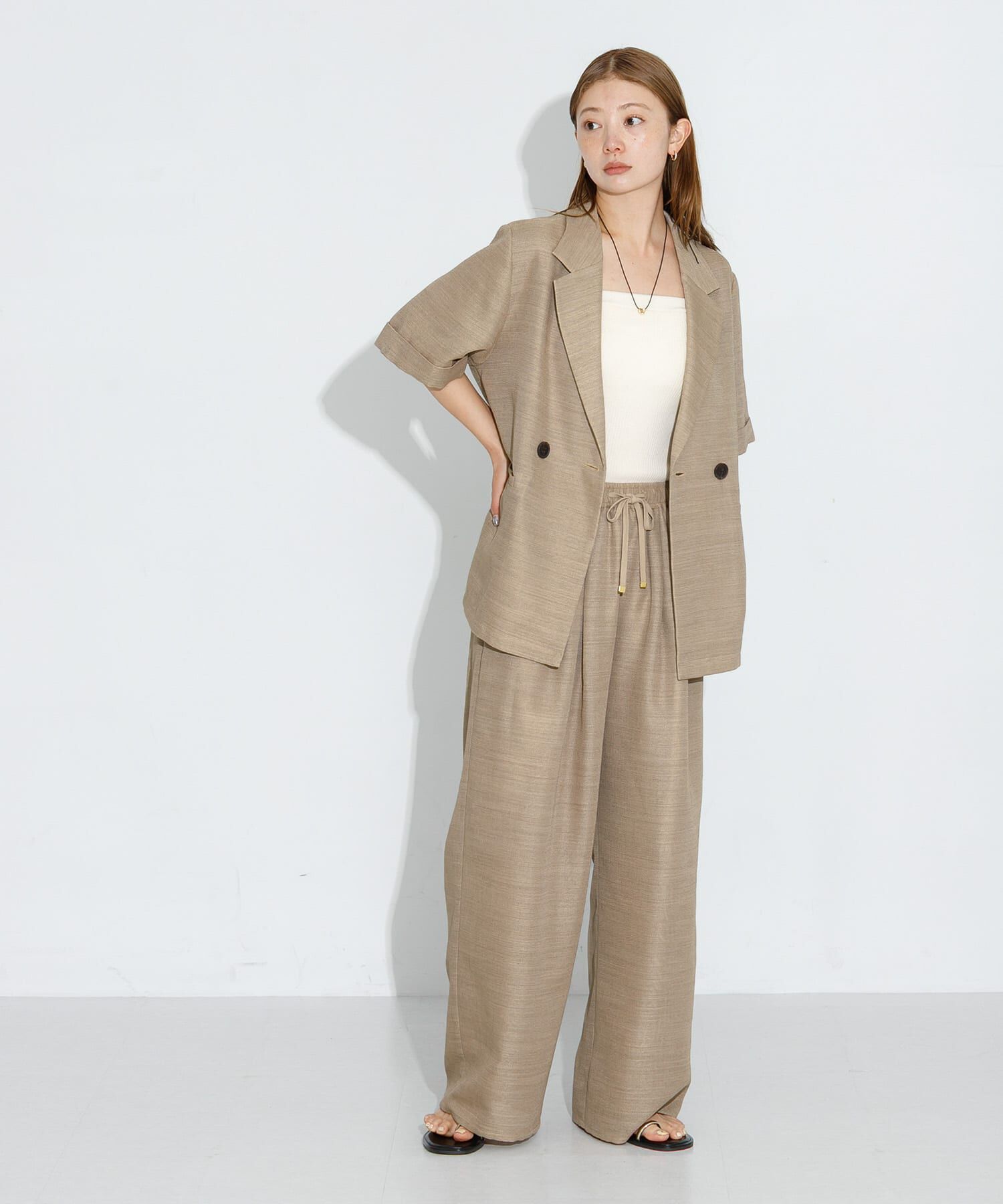 Sonny Label 「メッシュイージーワイドパンツ」|その他|