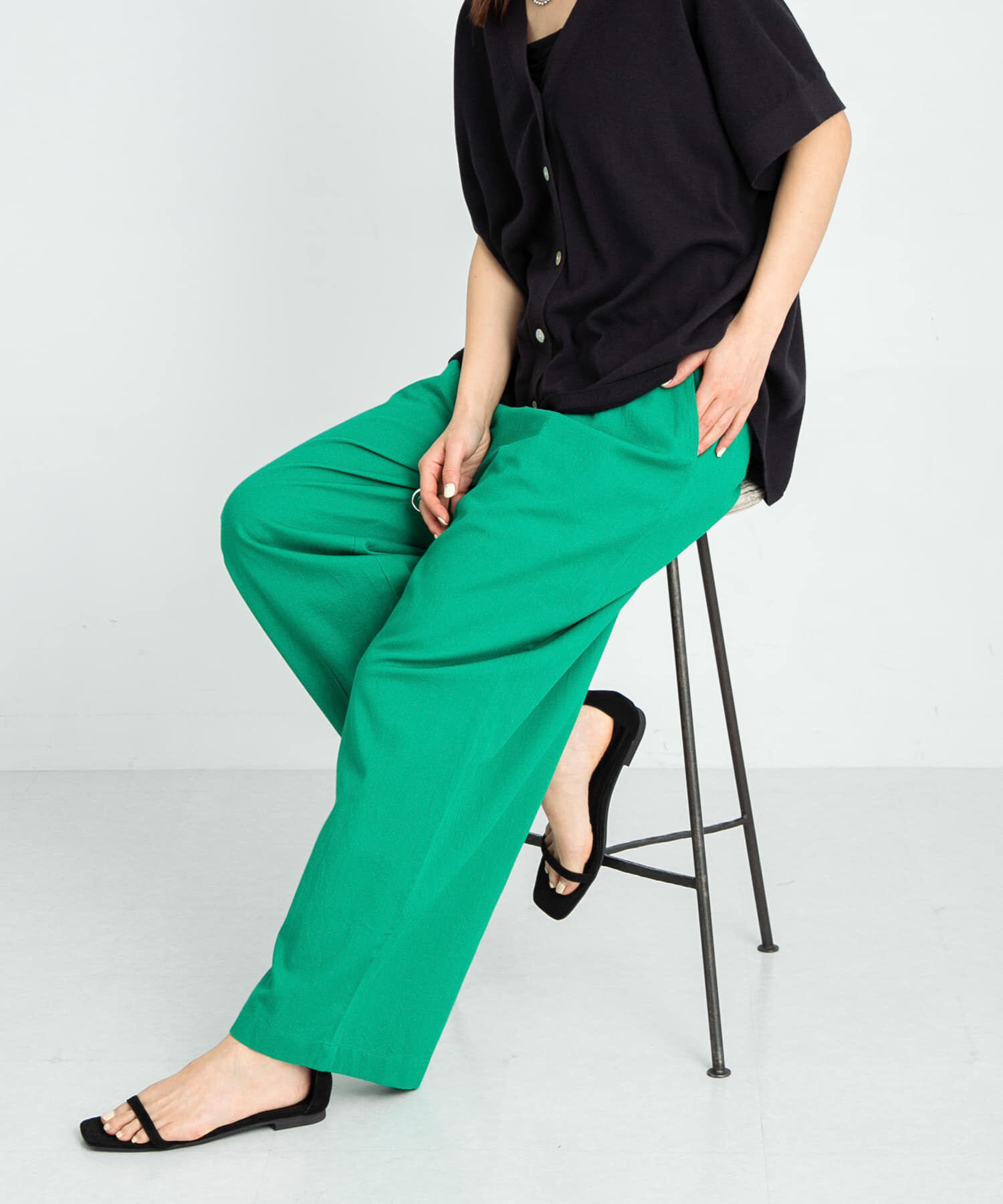 Sonny Label 「コットンイージーカラーパンツ」|その他|グリーン