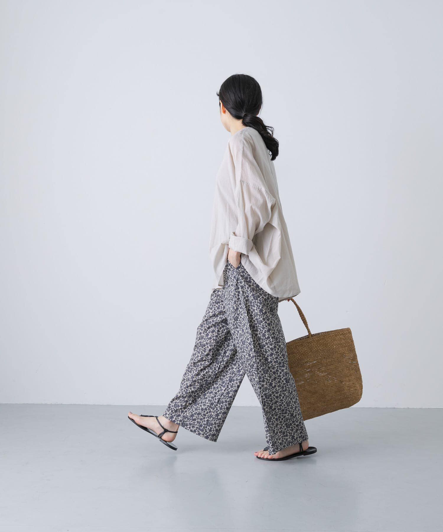 かぐれ「コットン小花柄イージーパンツ」|その他|