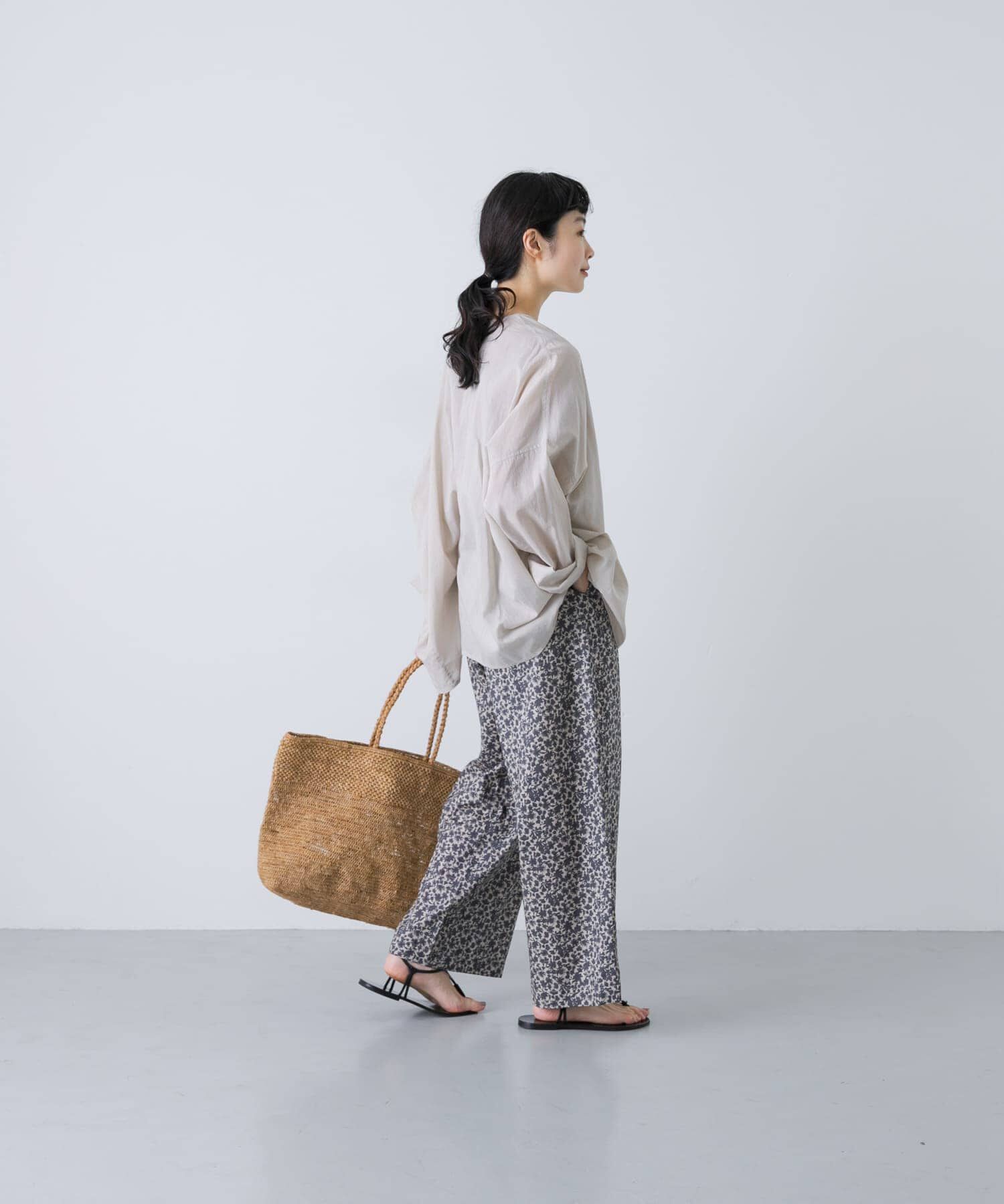 かぐれ「コットン小花柄イージーパンツ」|その他|