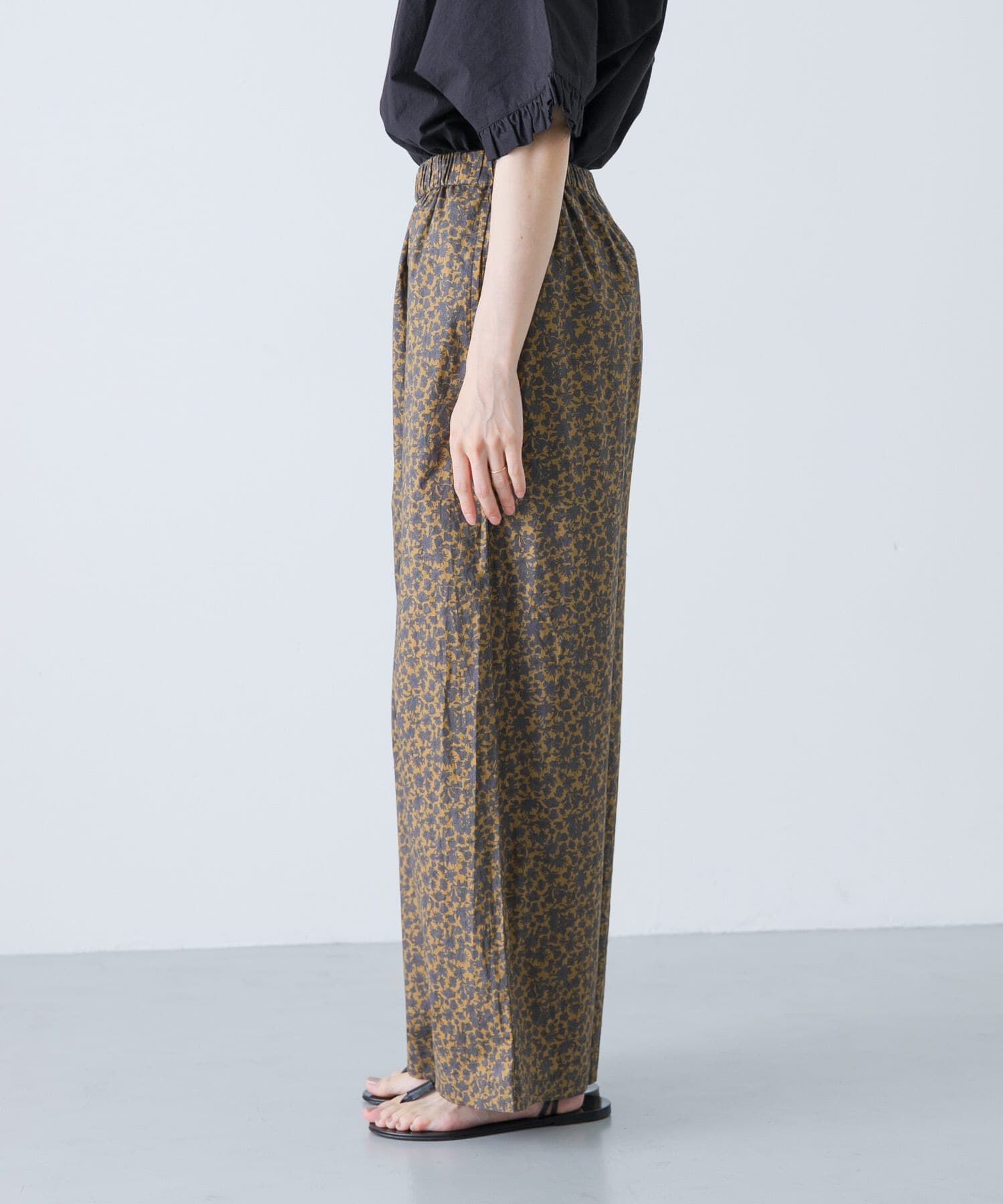 かぐれ「コットン小花柄イージーパンツ」|その他|