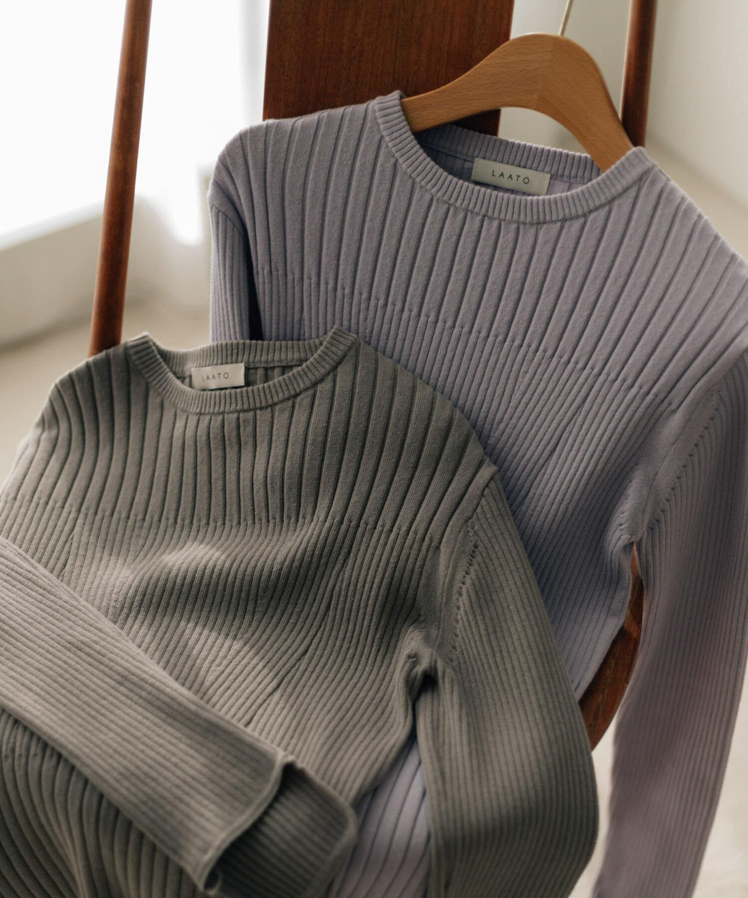 LAATO「RIB FLOW CREW KNIT」|ニット・セーター|
