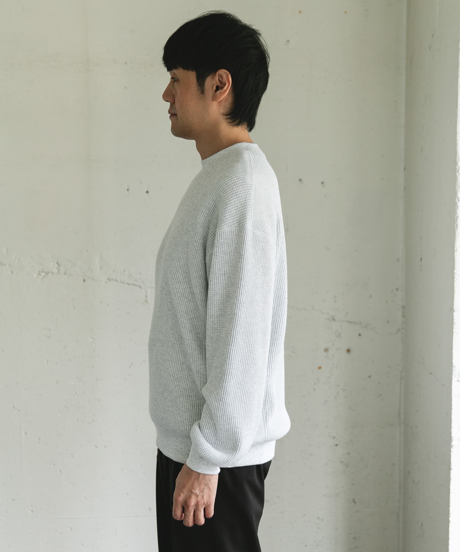 URBAN RESEARCH DOORS「『UR TECH』ワッフルロングスリーブTシャツ」|Tシャツ・カットソー|