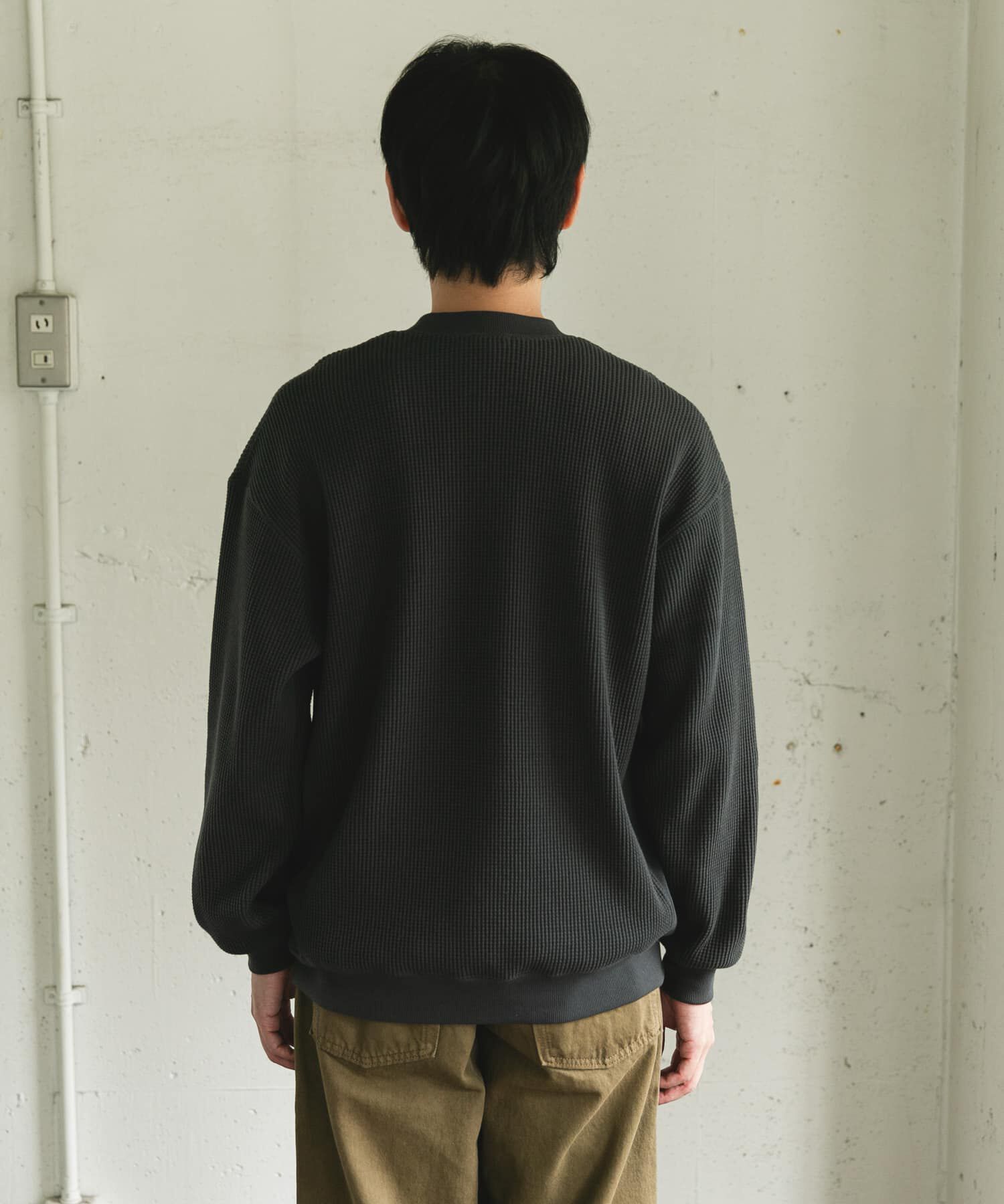 URBAN RESEARCH DOORS「『UR TECH』ワッフルロングスリーブTシャツ」|Tシャツ・カットソー|