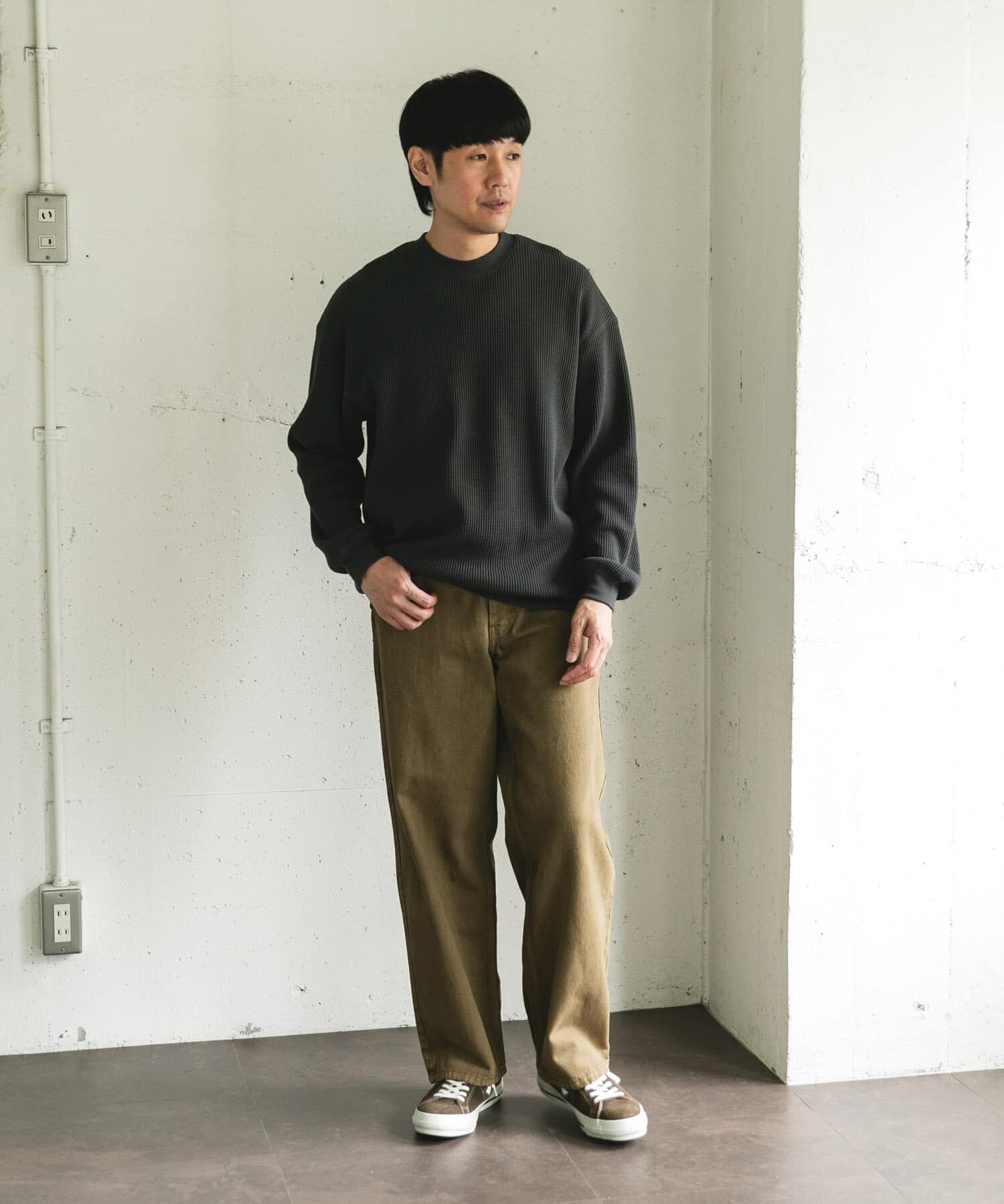 URBAN RESEARCH DOORS「『UR TECH』ワッフルロングスリーブTシャツ」|Tシャツ・カットソー|