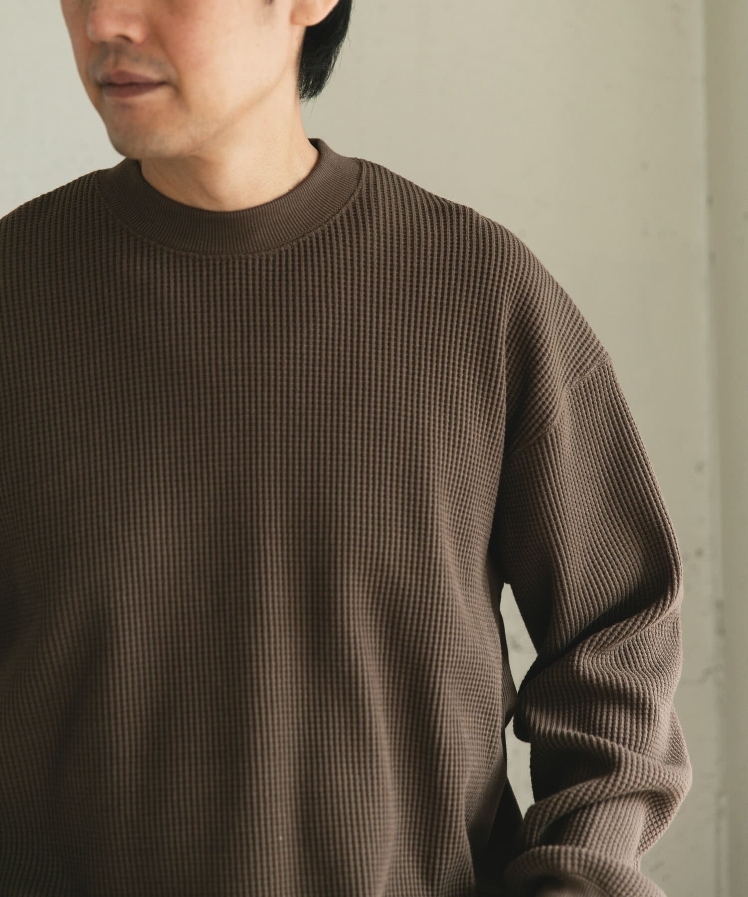 URBAN RESEARCH DOORS「『UR TECH』ワッフルロングスリーブTシャツ」|Tシャツ・カットソー|