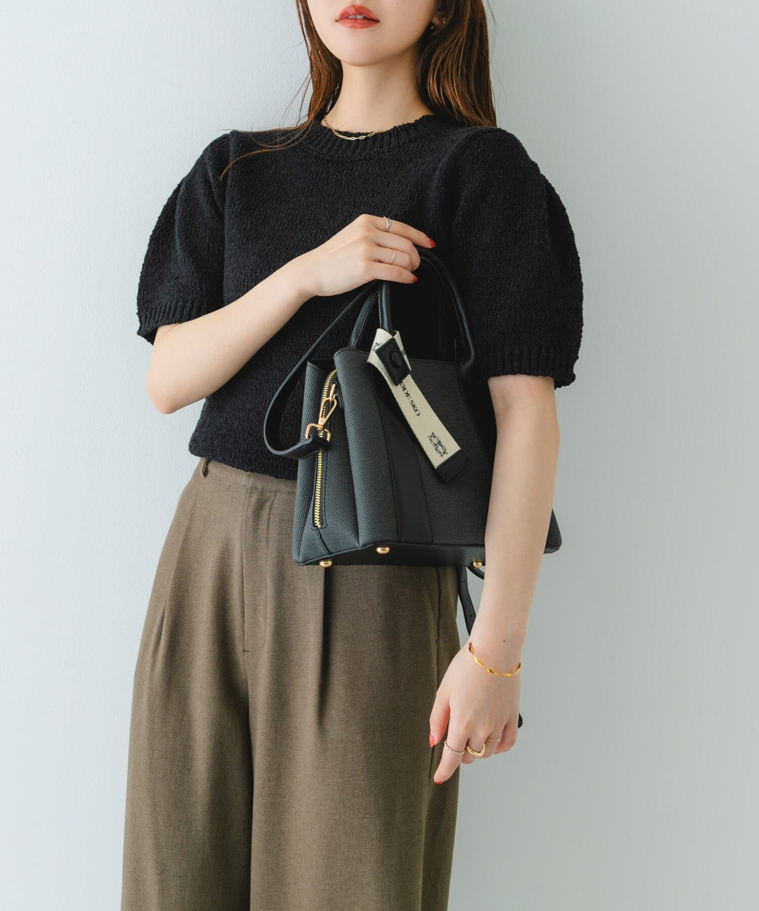 RODE SKO「ロゴリボン付2WAYハンドバッグ」|ハンドバッグ|