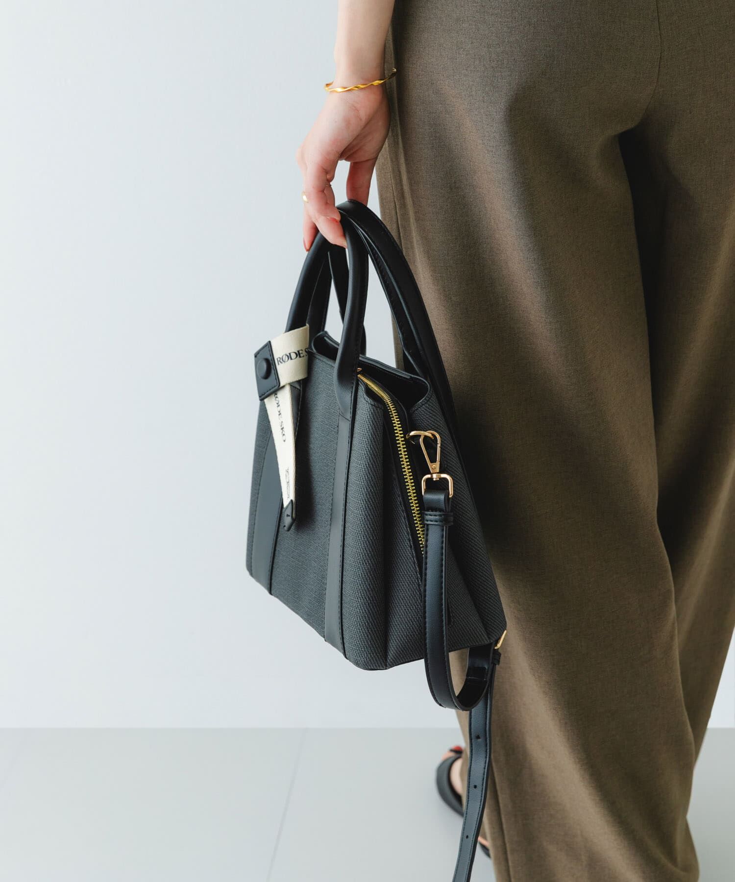 RODE SKO「ロゴリボン付2WAYハンドバッグ」|ハンドバッグ|