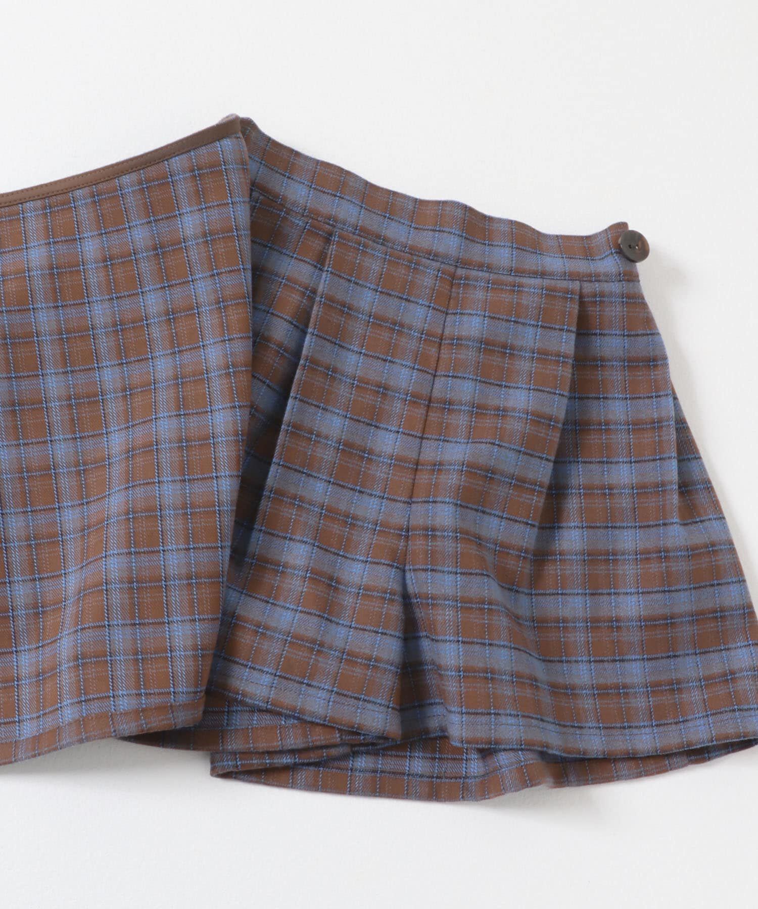 URBAN RESEARCH DOORS「『WEB/一部店舗限定サイズ』チェックラップキュロット(KIDS)」|その他|