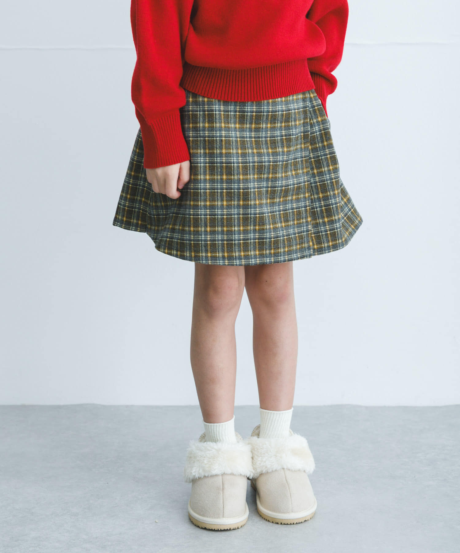 URBAN RESEARCH DOORS「『WEB/一部店舗限定サイズ』チェックラップキュロット(KIDS)」|その他|